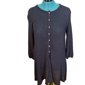 In Bloom Loose Knit Drop Waist Dress Women Size Medium Boho Lagenlook